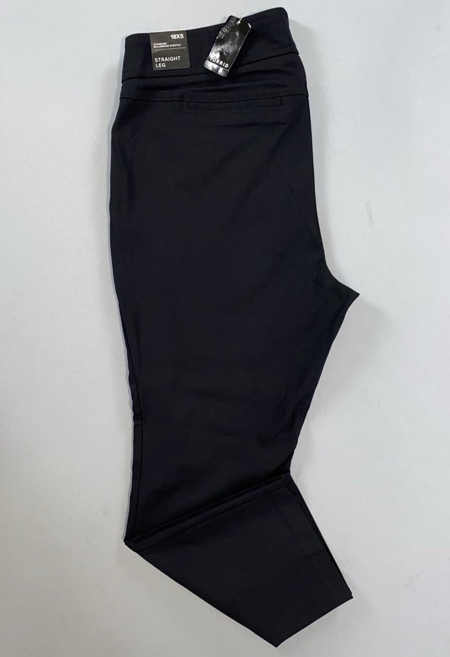 Torrid Studio Jetsetter Straight Leg Chino Tech Pants. Black, Women's 18. NWT!